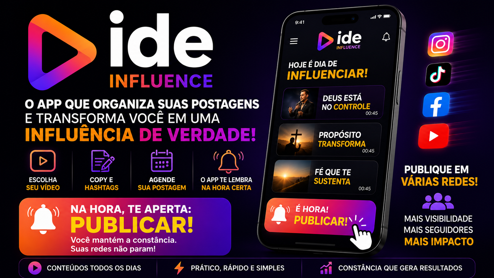 Cabeçalho de Ide Influence